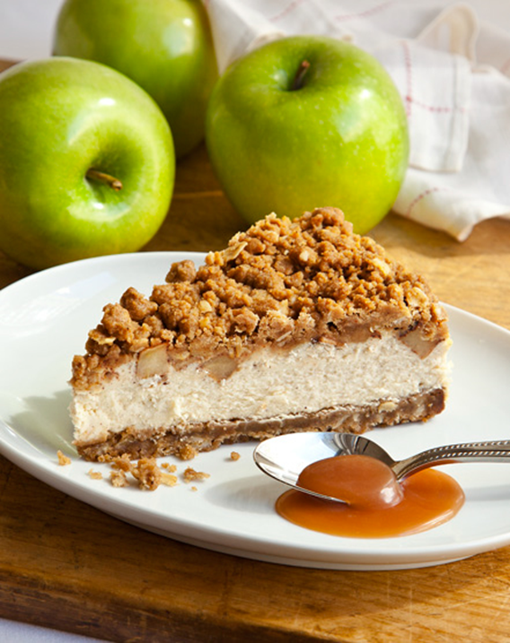 Caramel Apple Crumb Cheesecake